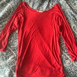 Orange Old Navy Long Sleeve Slit Shirt!